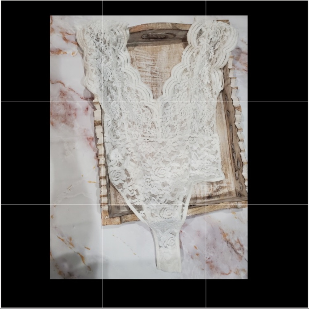 White lace bodysuit lingerie sexy lingerie Sexy Top - Picture 6 of 10